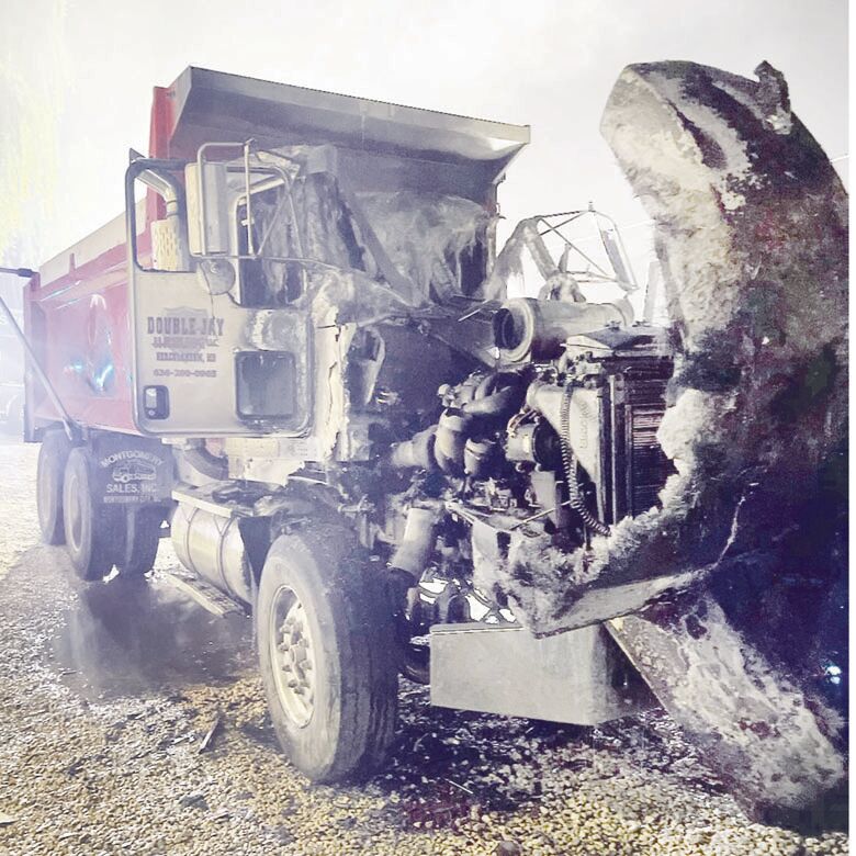 Fire damages dump truck, two houses in Festus